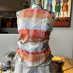 Madewell ruched square neck tank